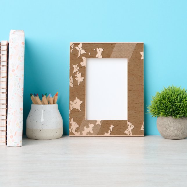 Cadres Gravés Papillons blancs (Recto)