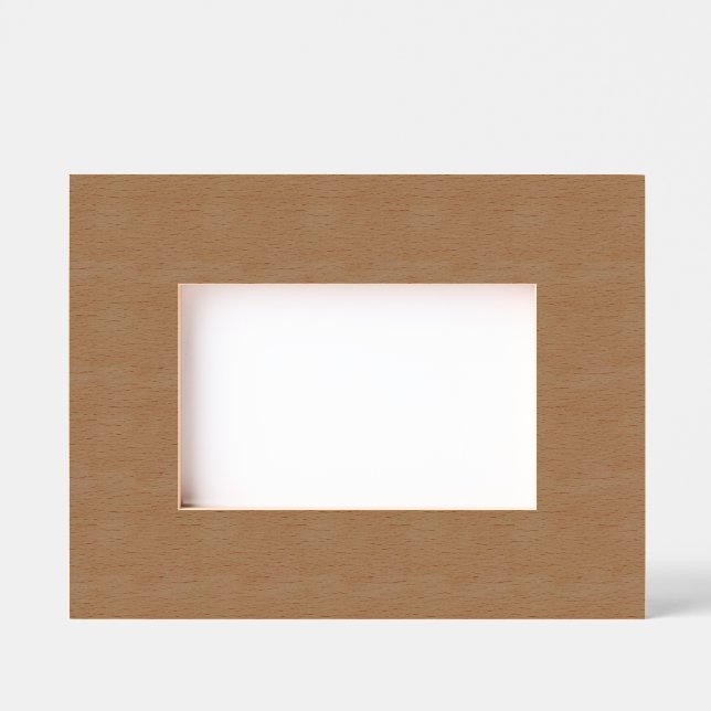 Cadres Gravés Paysage personnalisé 6" x 4", FrameStyle : naturel (Recto)