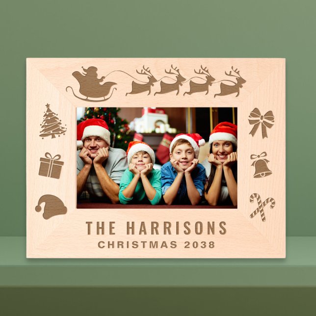 Cadres Gravés Photo famille Noël (Créateur téléchargé)