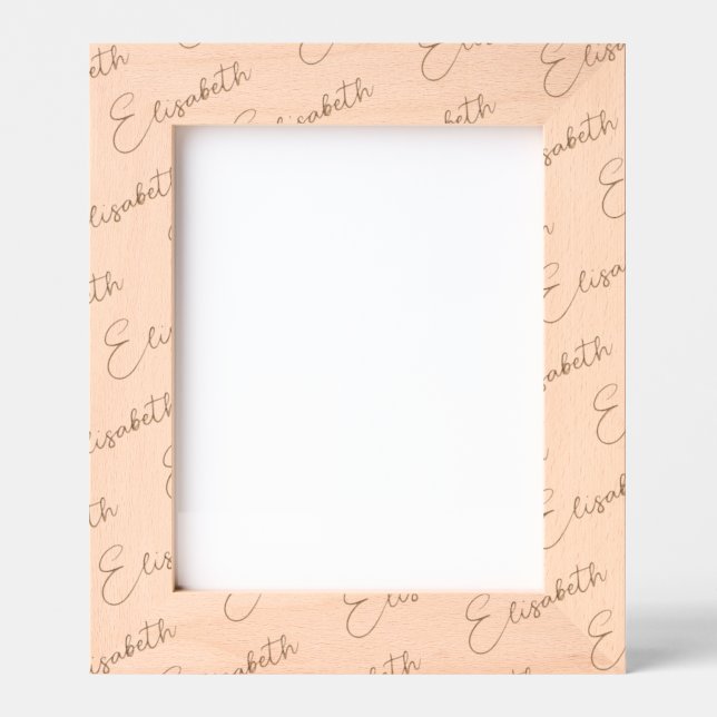 Cadres Gravés Photo Frame, Custom Name Handwritten, 8x10,  (Recto)