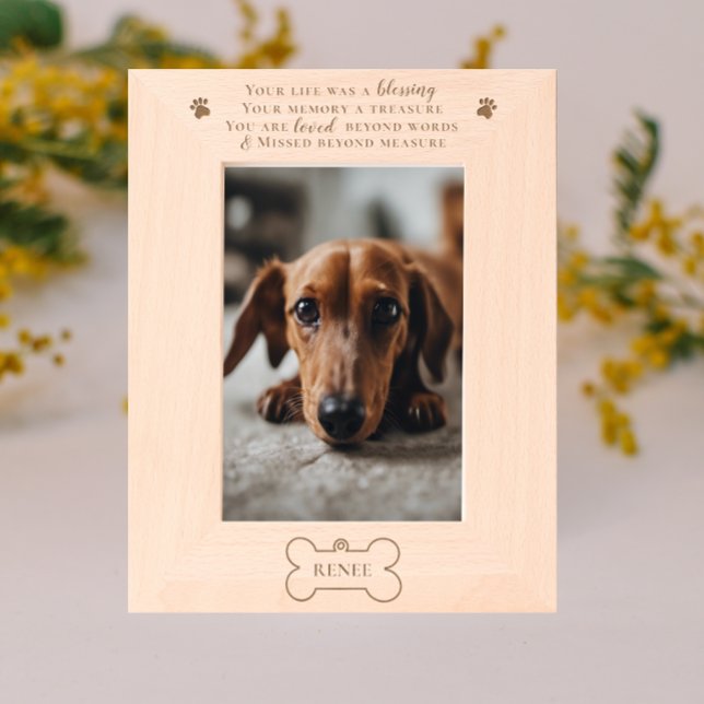 Cadres Gravés Raté au-delà de la mesure Chien Keepsaké Memorial (Créateur téléchargé)