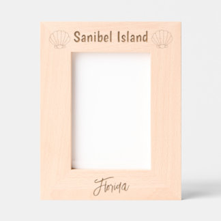 Cadres Gravés Sanibel Island Florida Laser Engraved Frame