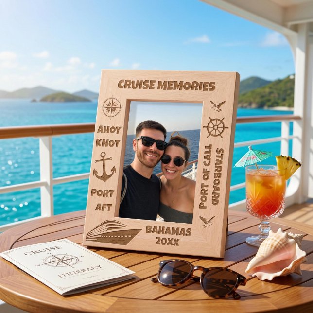 Cadres Gravés Souvenirs de croisière Croisière personnalisée  (Créateur téléchargé)
