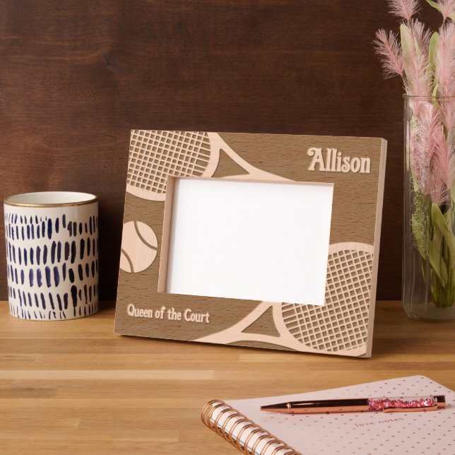 Cadres Gravés Tennis Ace personnalisable (Gauche)