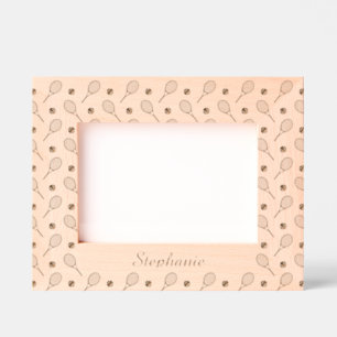 Cadres Gravés Tennis Net Gains Laser Etched Image Frame