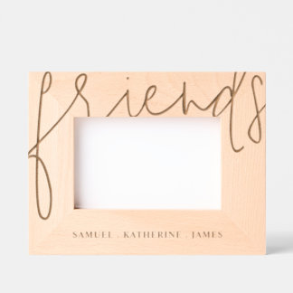 Cadres Gravés Valentine’s Day Personalized Best Friends Wooden