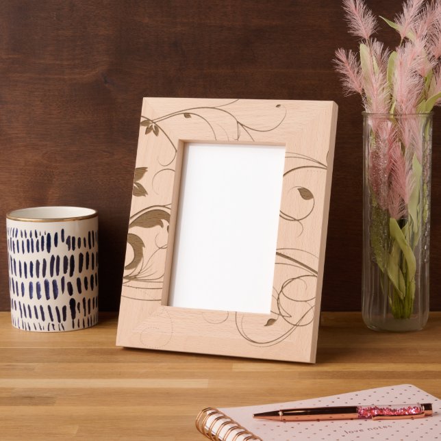 Cadres Gravés Vigne jaune vert (Gauche)