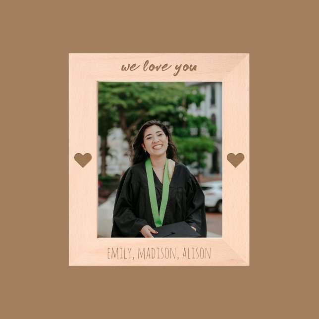 Cadres Gravés We Love You Personalized Engraved Picture Frame (We Love You Personalized Engraved Picture Frame)