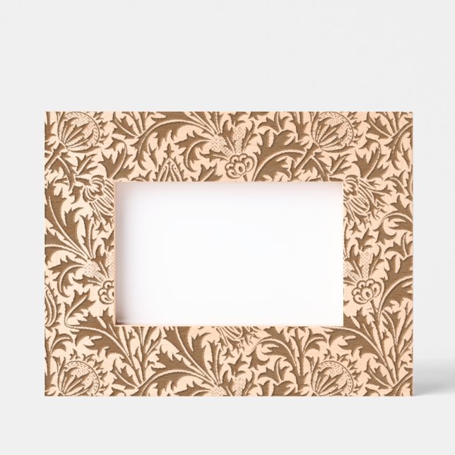 Cadres Gravés William Morris Thistle Sage Green Motif (Recto)