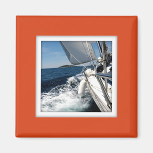 Cadres photo personnalisables Magnet orange foncé