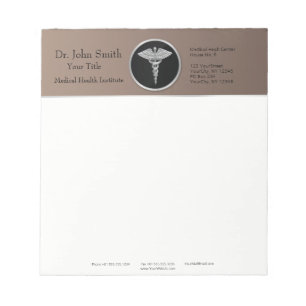 Caducée Médicale Silver Professional - Bloc-notes