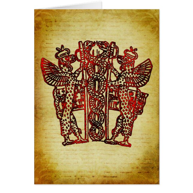 Caducée sumérienne antique (Devant)