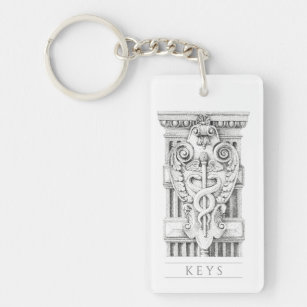 CADUCEUS Acrylic Rectangle Keychain