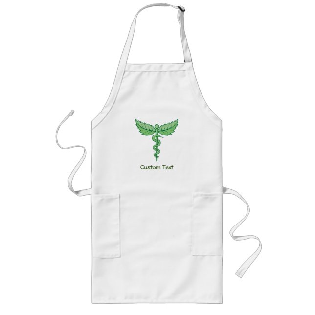Caduceus avec long tablier Feuille (Devant)