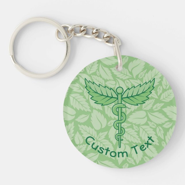 Caduceus avec Porte - clé Arrière - plan Feuille (Devant)
