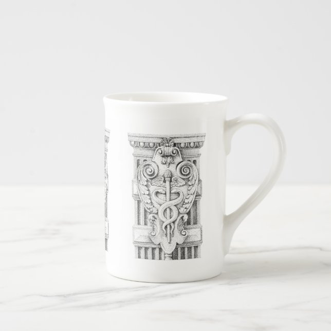 CADUCEUS Bone China Mug (Droite)