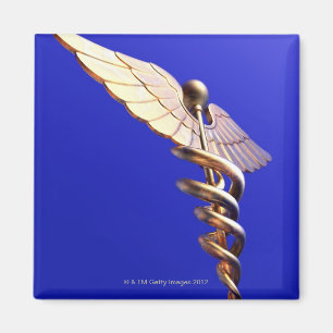 Caduceus, computer artwork. The caduceus is an Magnet