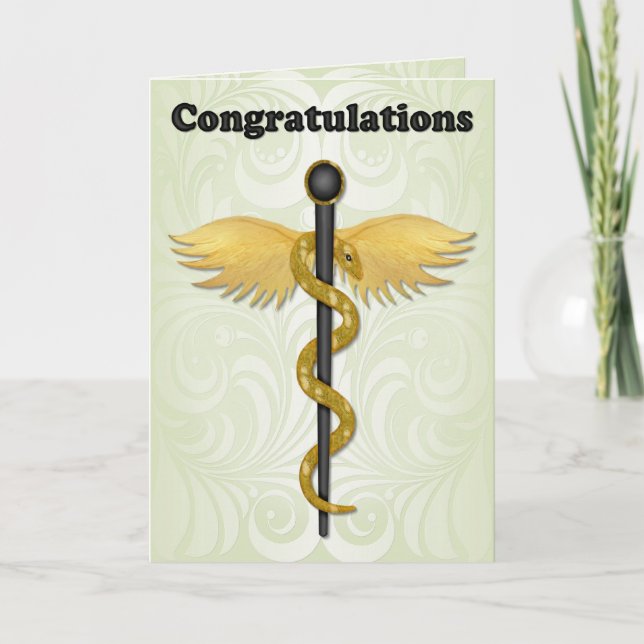 Caduceus Congratulations Card (Front)
