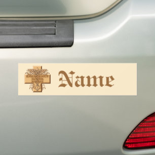 Caduceus Cross ER Nurse  Bumper Sticker