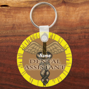 Caduceus Dental Assistant Keychain