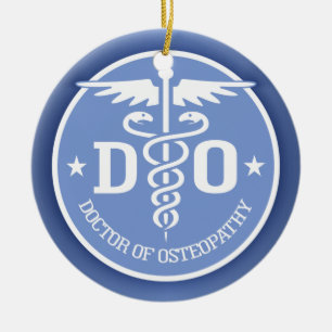 Caduceus DO 2 Ceramic Ornament