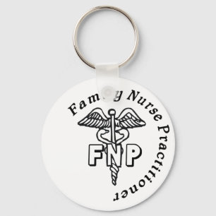 CADUCEUS FNP FAMILY NURSE PRACTITIONER KEYCHAIN