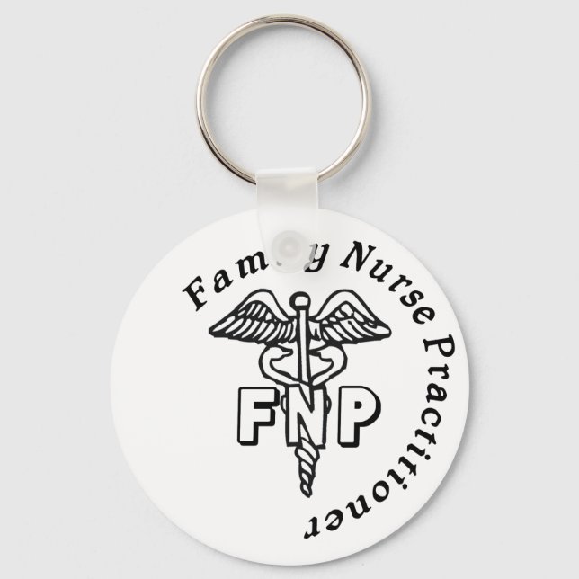 CADUCEUS FNP FAMILY NURSE PRACTITIONER KEYCHAIN (Front)
