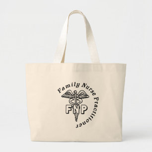 CADUCEUS FNP FAMILY NURSE PRACTITIONER LARGE TOTE BAG
