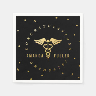 Caduceus Graduation Party Personalized Napkins
