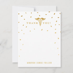 Caduceus Graduation Party Thank You Cards