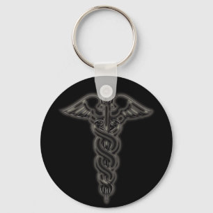 Caduceus Keychain