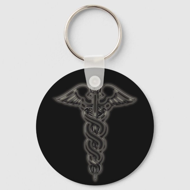 Caduceus Keychain (Front)