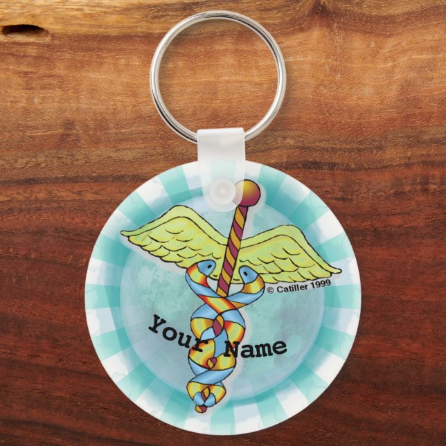 Caduceus Keychain (Front)