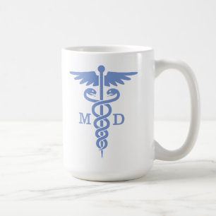Caduceus MD (blue) Coffee Mug