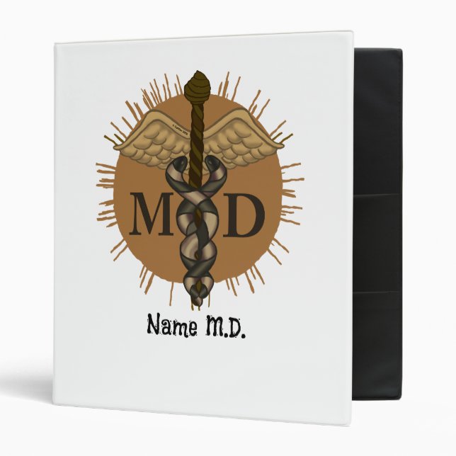Caduceus MD doctor  Binder (Front/Inside)