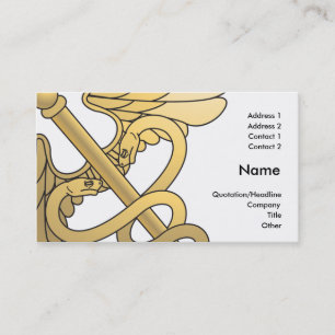 caduceus medical business card design