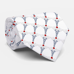 Caduceus/Medical Field Tie