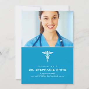 Caduceus Medical Graduation Invitation