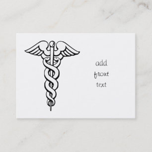 Caduceus Medical Symbol Business Card