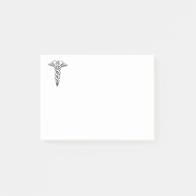 Caduceus Medical Symbol Post-it Notes (Front)