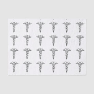 Caduceus Medical Symbol Tissue Paper