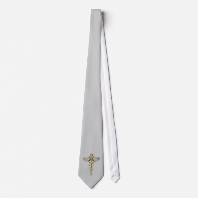 Caduceus Neck Tie Medical Occupations (Front)