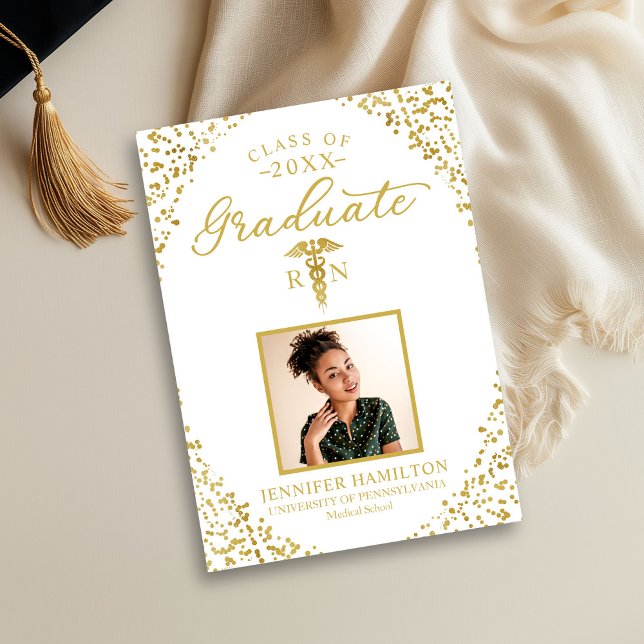Caduceus Nurse Doctor Graduation Announcement  (Creator Uploaded)