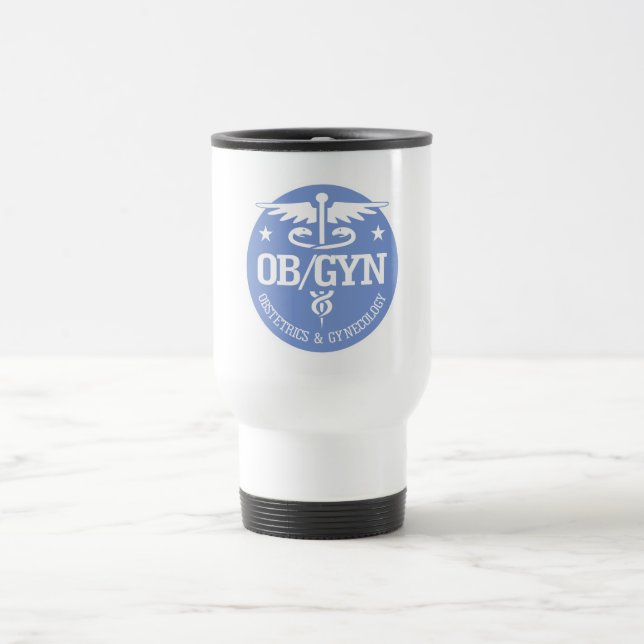 Caduceus OBGYN gift ideas Travel Mug (Center)