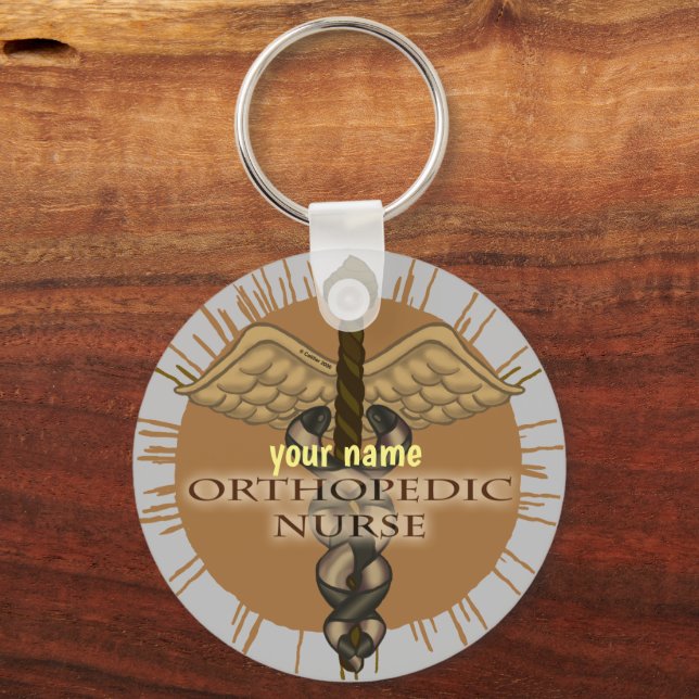 Caduceus Orthopedic Nurse keychain (Front)