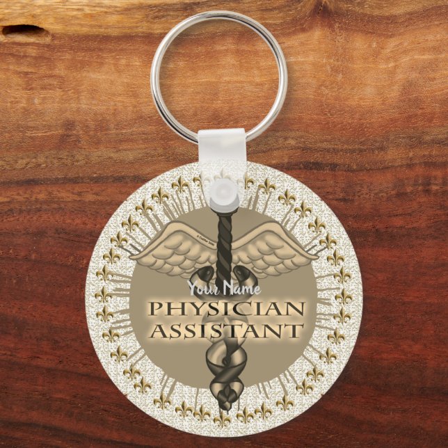 Caduceus Physician Assistant keychain  (Front)