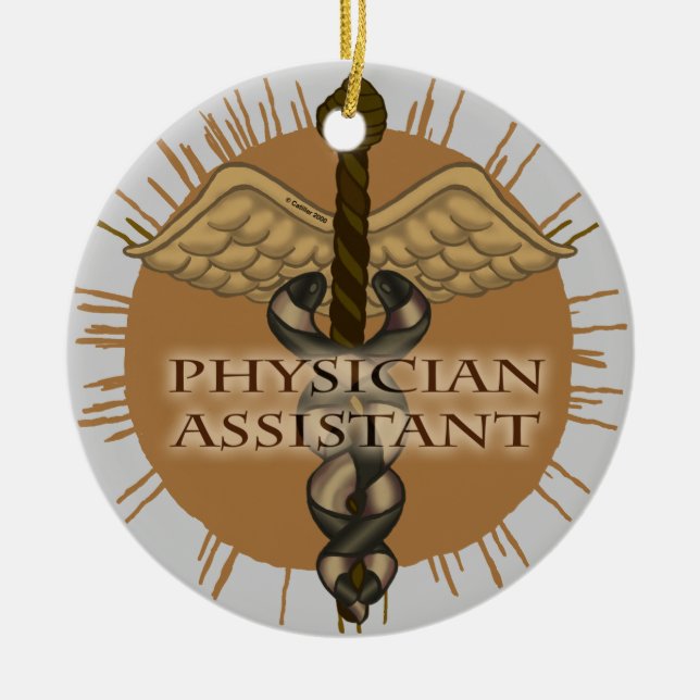 Caduceus Physician Assistant  ornament (Front)