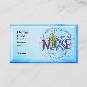 Caduceus  Registered Nurse business cards