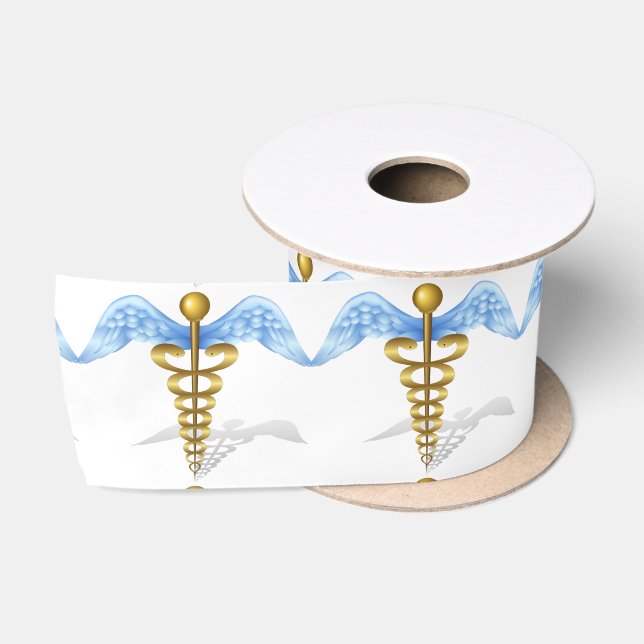 Caduceus Satin Ribbon (Spool)
