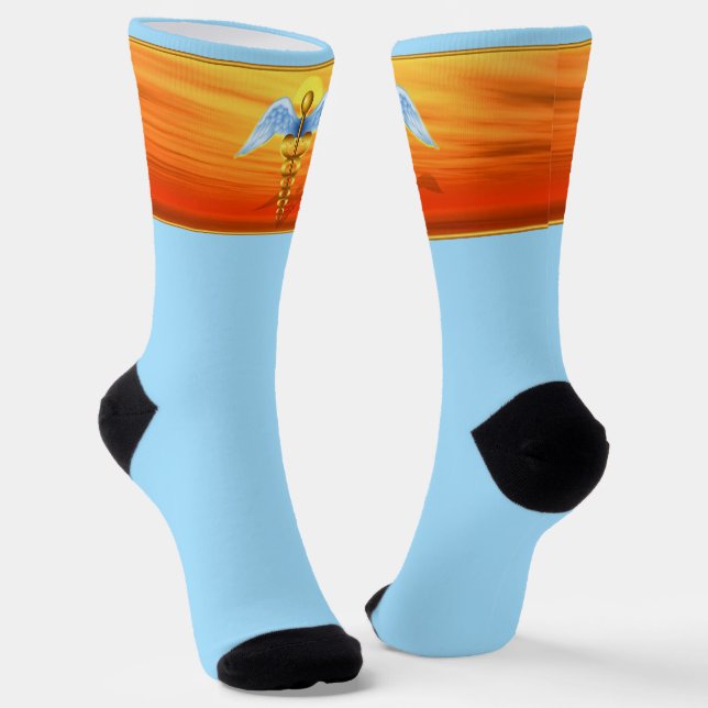 Caduceus Socks (Angled)
